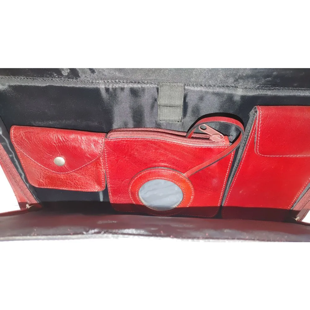 Vera Pelle Leather Laptop Attache Case